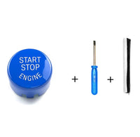 🔘 Nakładka przycisku START / STOP ENGINE do BMW – zestaw montażowy