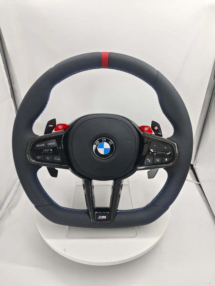 🏁 Sportowa kierownica BMW M Performance SERIA G/F – karbon, łopatki M1/M2 🔥