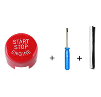 🔘 Nakładka przycisku START / STOP ENGINE do BMW – zestaw montażowy