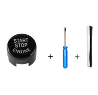 🔘 Nakładka przycisku START / STOP ENGINE do BMW – zestaw montażowy